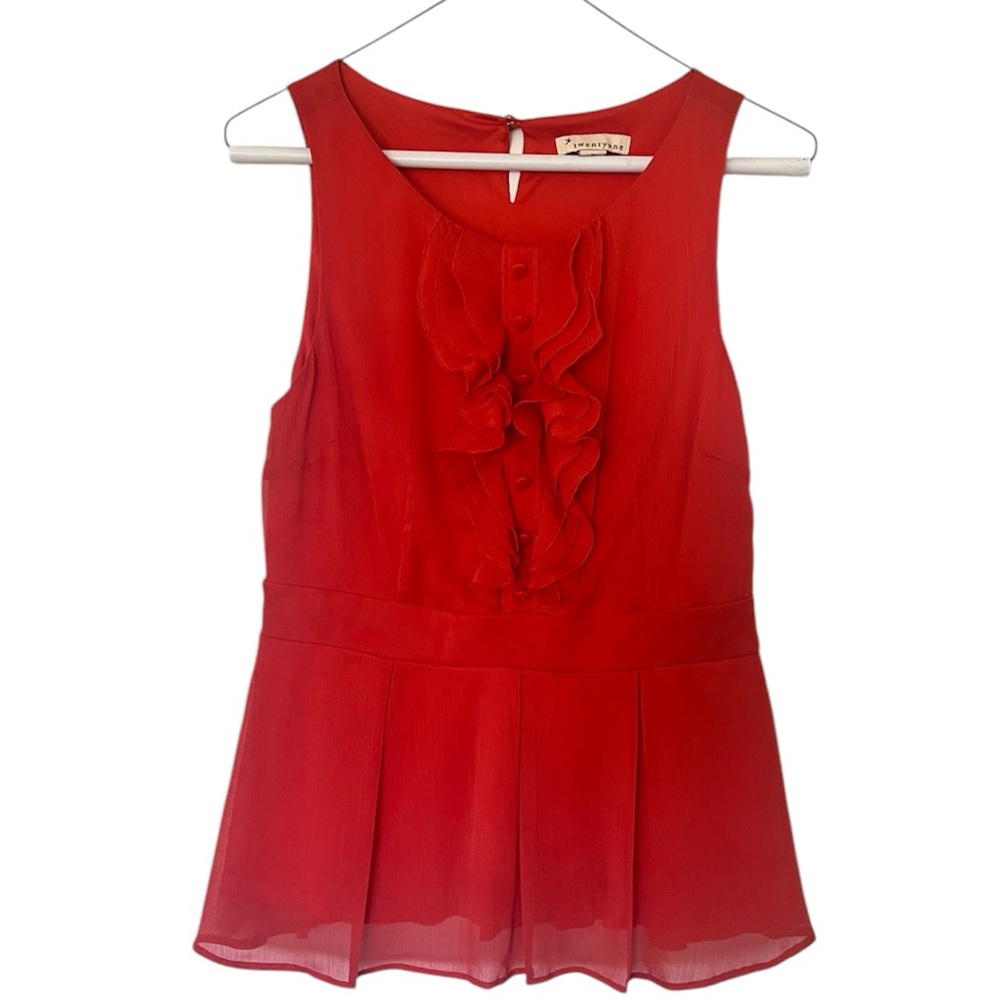 Forever 21 Orange Sleeveless Blouse